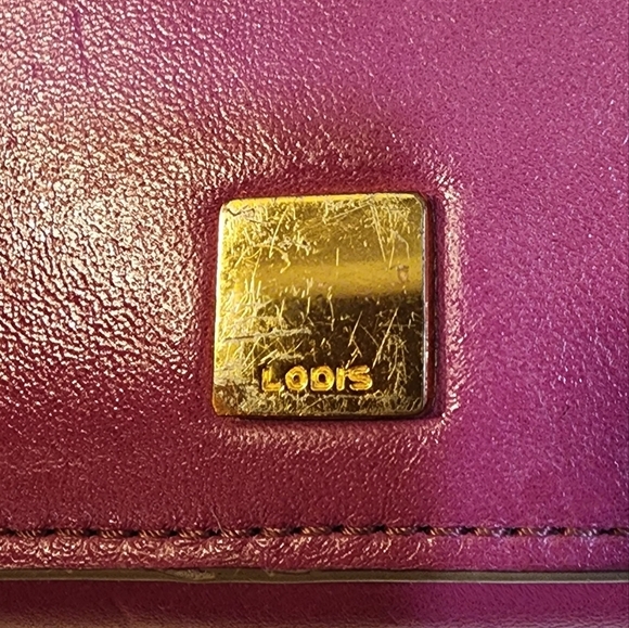 LODIS Pink Fuschia leather wallet - Picture 2 of 10